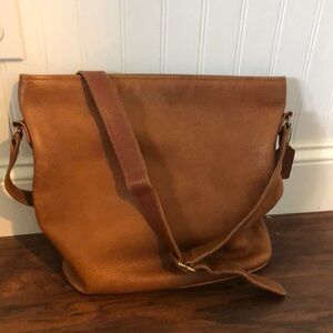 COACH vintage Duffle Bag Brown Vintage Crossbody Shoulder Bag Pebble Leather